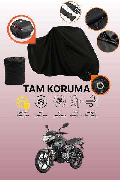 dokaca Black Rear Bag and Lock Compatible Bajaj Pulsar Ns 125 Compatible Moto...