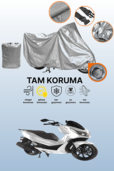 dokaca Gray Lock Compatible Motolux Mcx 125 Compatible Motorcycle Cover, Prot...