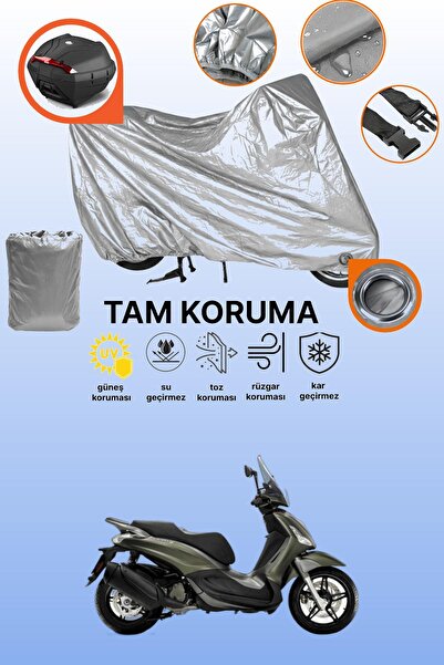 dokaca قفل رمادي وحقيبة خلفية متوافقة مع دراجة بياجيو بيفرلي 300 تورير، يعني ...