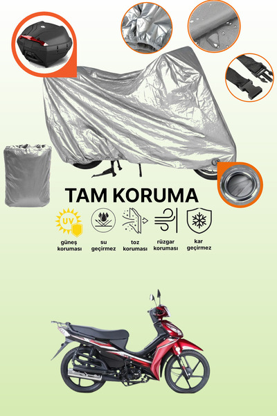 dokaca Gray Lock and Tail Bag Compatible Rks Next 100 Compatible Motorcycle T...