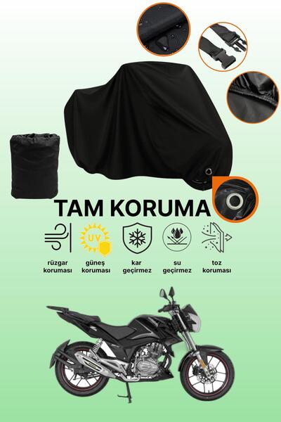 dokaca Black Lock Compatible Mondial 150 Z-One Compatible Motorcycle Tarpauli...