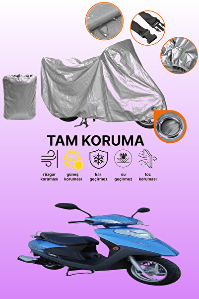 dokaca Gray Lock Compatible Motolux Ceo 125 Compatible Motorcycle Cover, Prot...