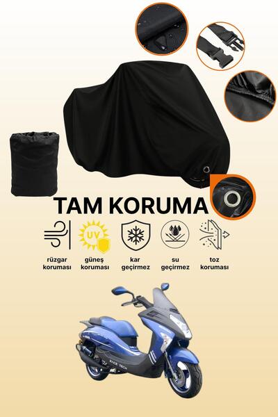 dokaca Black Lock Compatible Mondial 150 Zc Compatible Motorcycle Tarpaulin, ...