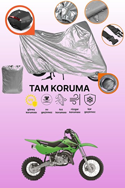 dokaca غطاء حماية رمادي اللون متوافق مع دراجة نارية كاواساكي KX 65، غطاء حماية