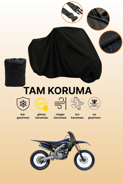 dokaca غطاء محرك ياماها YZ 450 F أسود متوافق، غطاء واقي، غطاء للدراجات النارية