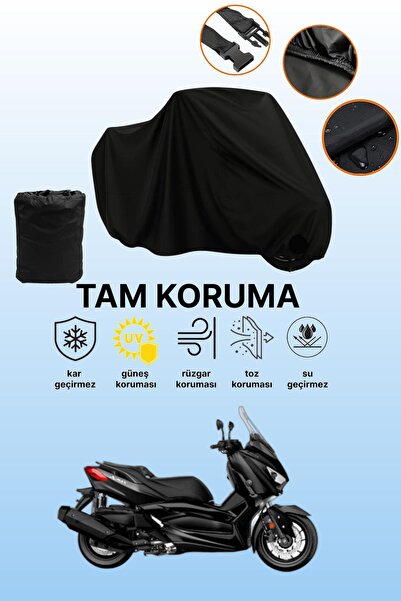 dokaca حقيبة خلفية سوداء وقفل غير متوافقة مع ياماها X-Max 400 Iron Max المتوا...