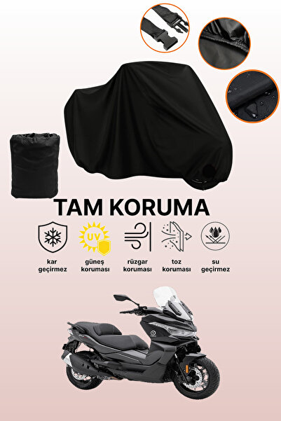 dokaca Black Voge Sr4 Maksi 350 Compatible Motorcycle Cover, Protective Cover...