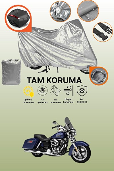 dokaca حقيبة خلفية رمادية اللون ومتوافقة مع قماش دراجة نارية هارلي ديفيدسون د...