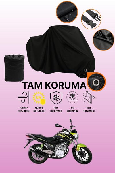 dokaca غطاء دراجة نارية متوافق مع Black Lock Falcon Sport 150، غطاء واقي