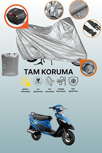 dokaca Gray Lock and Rear Bag Compatible Tvs Scooty Pep Plus Compatible Motor...
