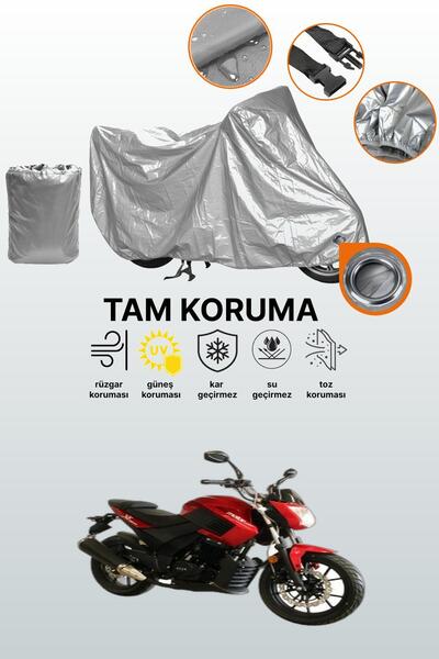 dokaca Gray Lock Compatible Asya Major 250 Compatible Motorcycle Cover, Prote...