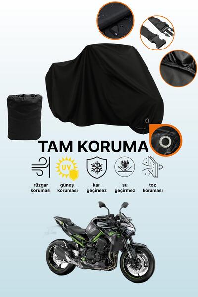dokaca قماش دراجة نارية متوافق مع كاواساكي Z 900 متوافق مع القفل الأسود