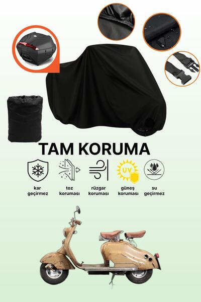 dokaca حقيبة خلفية سوداء متوافقة مع لامبريتا إينوتشينتي، غطاء واقي للدراجات ا...