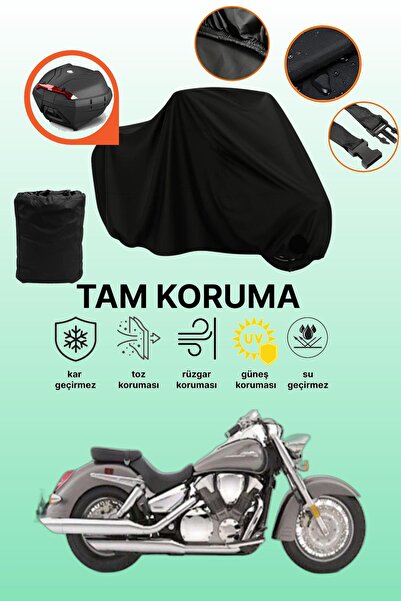 dokaca حقيبة خلفية سوداء متوافقة مع هوندا VTX 1300 S، غطاء دراجة نارية متوافق...