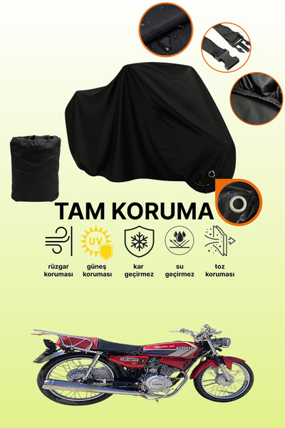 dokaca غطاء دراجة نارية متوافق مع كينج موتور KR-125-7 من بلاك ليكت، غطاء واقي
