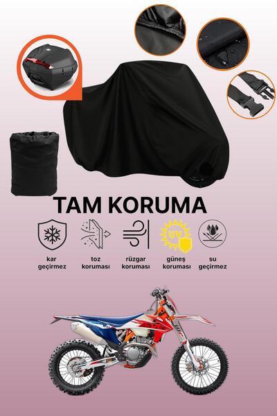 dokaca حقيبة خلفية سوداء متوافقة مع KTM 250 EXC Six Days TPI، غطاء دراجة ناري...