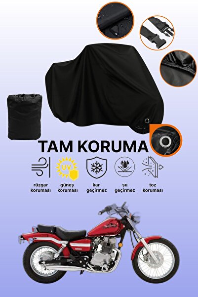 dokaca مظلة دراجة نارية متوافقة مع هوندا CMX 250 ريبل متوافقة مع قفل أسود