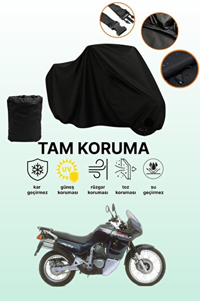 dokaca غطاء محرك متوافق مع هوندا XL 600 Transalp باللون الأسود، غطاء واقي، غط...
