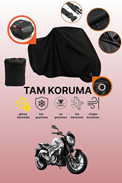 dokaca غطاء دراجة نارية متوافق مع Bajaj Dominar D 400 مع قفل أسود وحقيبة خلفي...