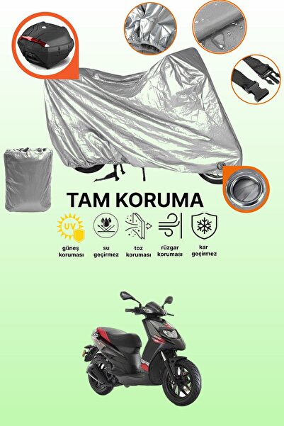 dokaca Gray Lock and Tail Bag Compatible Aprilia Sr 125 Compatible Motorcycle...