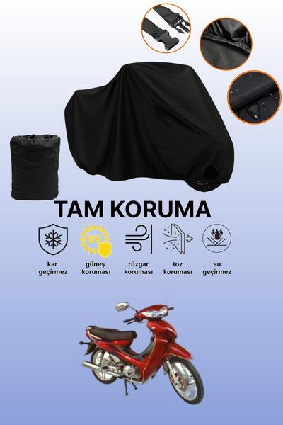 dokaca Black Mondial 110 ft Compatible Motorbike Tarpaulin, Protective Cover,...