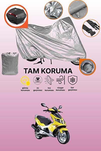 dokaca Gray Lock and Tail Bag Compatible Kanuni Bobcat 150 Compatible Motorcy...