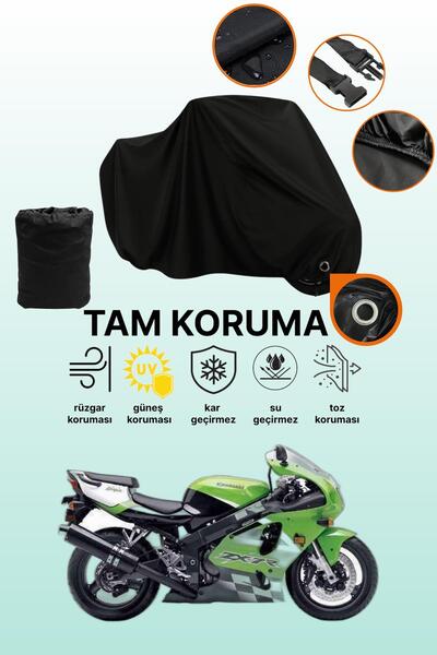 dokaca غطاء دراجة نارية متوافق مع Kawasaki ZX-7 R من Black Lock، غطاء واقي
