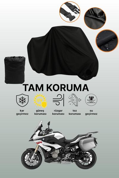 dokaca غطاء محرك متوافق مع BMW S 1000 XR باللون الأسود، غطاء واقي، غطاء للدرا...