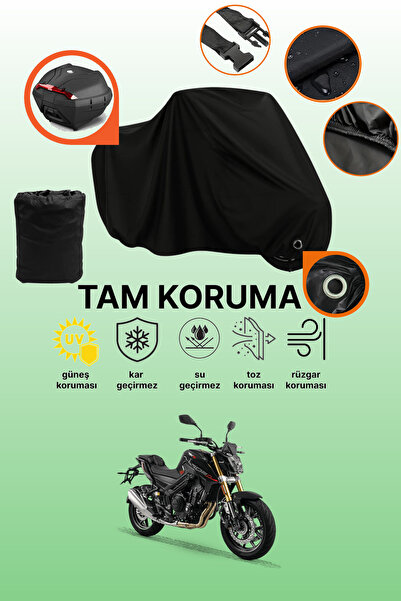 dokaca Black Lock and Tail Bag Compatible Rks M502N Compatible Motorcycle Tar...