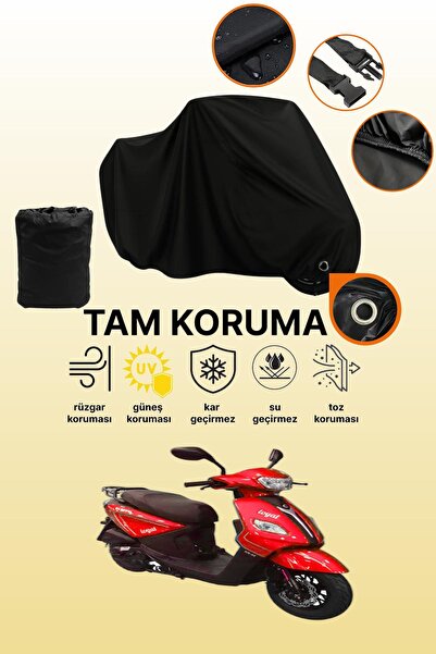 dokaca غطاء دراجة نارية متوافق مع كينج موتور KR-44 لوالي 50، غطاء واقي أسود ا...
