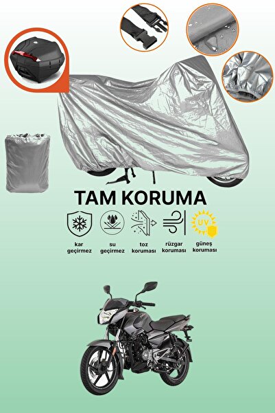 dokaca حقيبة خلفية رمادية متوافقة مع Bajaj Pulsar NS 125، غطاء واقي للدراجة ا...