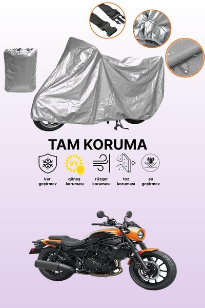 dokaca غطاء دراجة نارية متوافق مع كاواساكي إليمينيتور 500 SE باللون الرمادي، ...