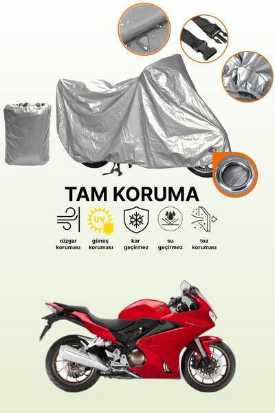 dokaca Grey Lock Compatible Honda Vfr 800 Compatible Motorcycle Tarpaulin, Pr...