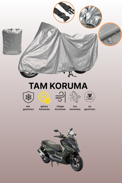 dokaca Gray Rear Bag and Lock Mismatch Kymco Xtown 250I Compatible Motorcycle...