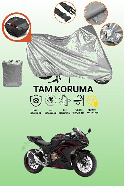 dokaca حقيبة خلفية رمادية متوافقة مع غطاء المحرك المتوافق مع هوندا CBR 500R، ...