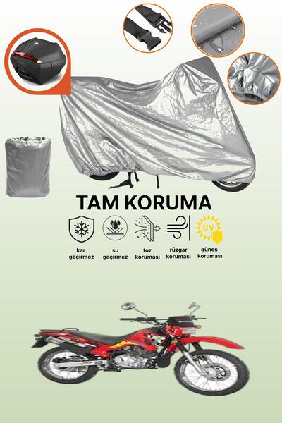 dokaca Mondial 150 Ut Compatible Motor Tarpaulin Compatible with Grey Rear Bag