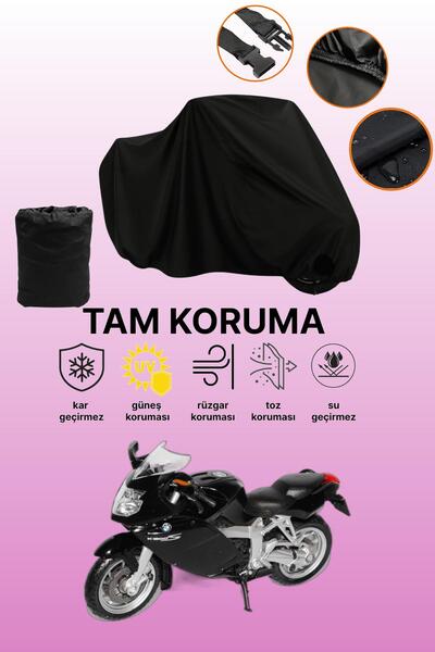 dokaca Black Bmw K 1200 S Compatible Motorcycle Cover, Protective Cover, Moto...