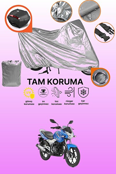 dokaca غطاء حماية رمادي اللون متوافق مع دراجة باجاج ديسكفر 150 إس، غطاء حماية...