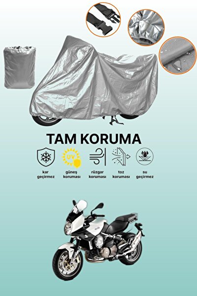 dokaca Gray Aprilia Mana 850 Gt Abs Compatible Motorcycle Tarpaulin, Protecti...