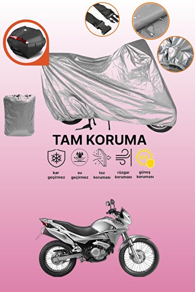 dokaca حقيبة خلفية رمادية متوافقة مع هوندا NX 4 فالكون، غطاء محرك متوافق، غطا...