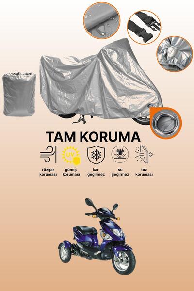 dokaca Gray Lock Compatible Kanuni Rabbit 50 Compatible Motorcycle Cover, Pro...