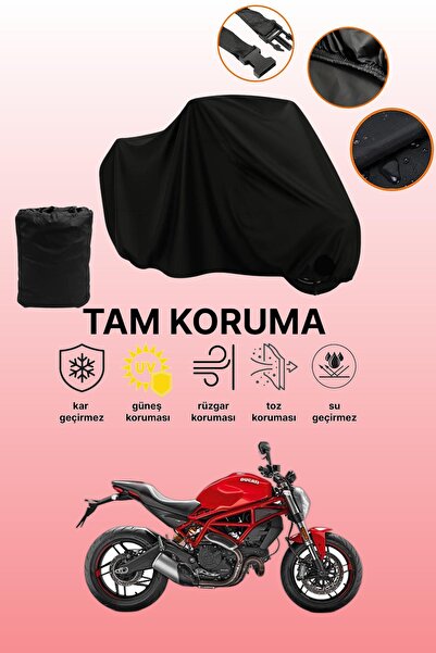 dokaca غطاء محرك دوكاتي مونستر 797 أسود متوافق، غطاء واقي، غطاء دراجة نارية