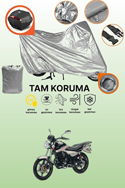 dokaca Gray Lock and Tail Bag Compatible Kanuni Gv 170 Compatible Motorcycle ...