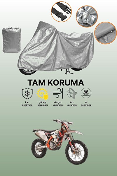 dokaca غطاء دراجة نارية رمادي اللون متوافق مع KTM 350 EXC-F Six Days، غطاء وا...