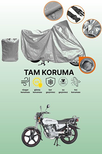 dokaca Gray Lock Compatible Mondial 100 Uag Compatible Motorcycle Cover, Prot...