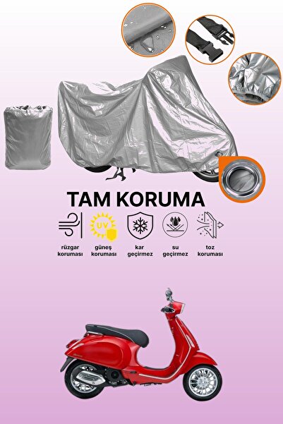 dokaca غطاء محرك متوافق مع Piaggio Vespa Cosa، غطاء واقي متوافق مع اللون الرمادي