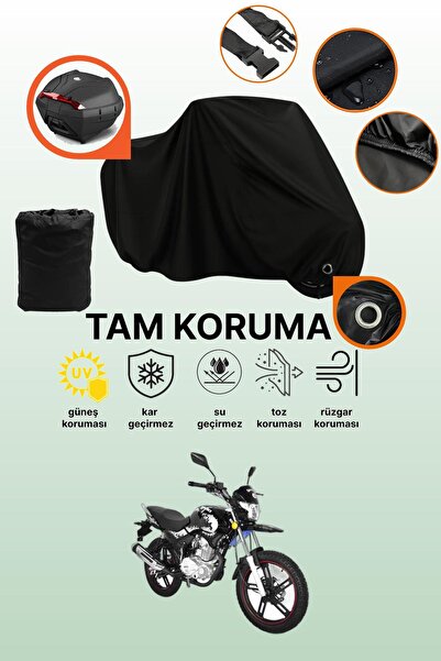 dokaca حقيبة خلفية وقفل أسود متوافقة مع Yuki YK 150-9 Goldfox، غطاء دراجة نار...