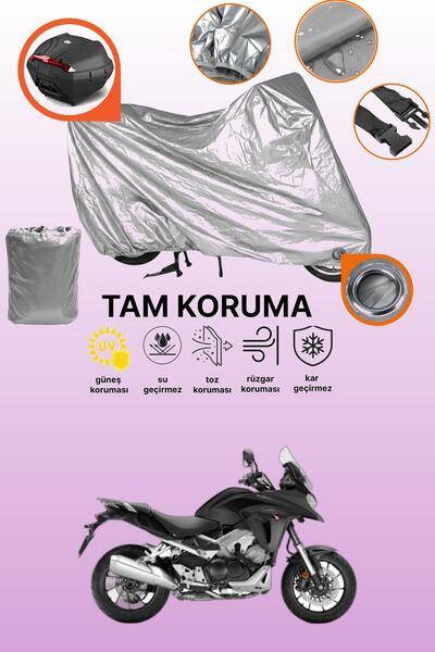 dokaca حقيبة خلفية وقفل باللون الرمادي متوافقة مع دراجة نارية هوندا VFR 800 X...