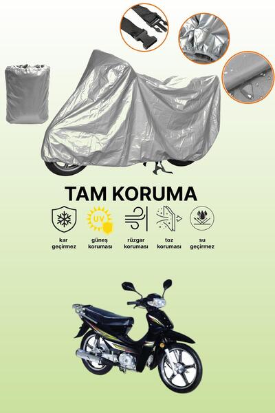 dokaca Gray Bisan Motocup 100 Compatible Motorcycle Cover, Protective Cover, ...
