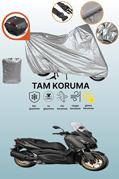 dokaca Gray Rear Bag Compatible Yamaha X-Max 250 Tech Max Compatible Motorcyc...